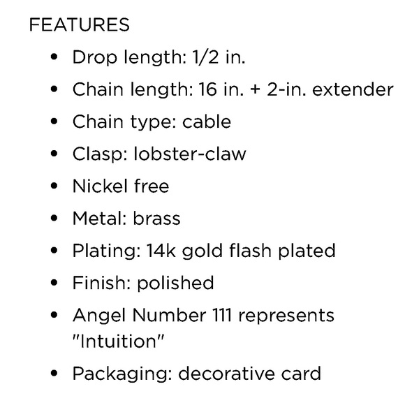 Paige Harper Pavé Crystal Angel Number '111' Pendant Necklace, 16”+ 2” Extender - Picture 6 of 8